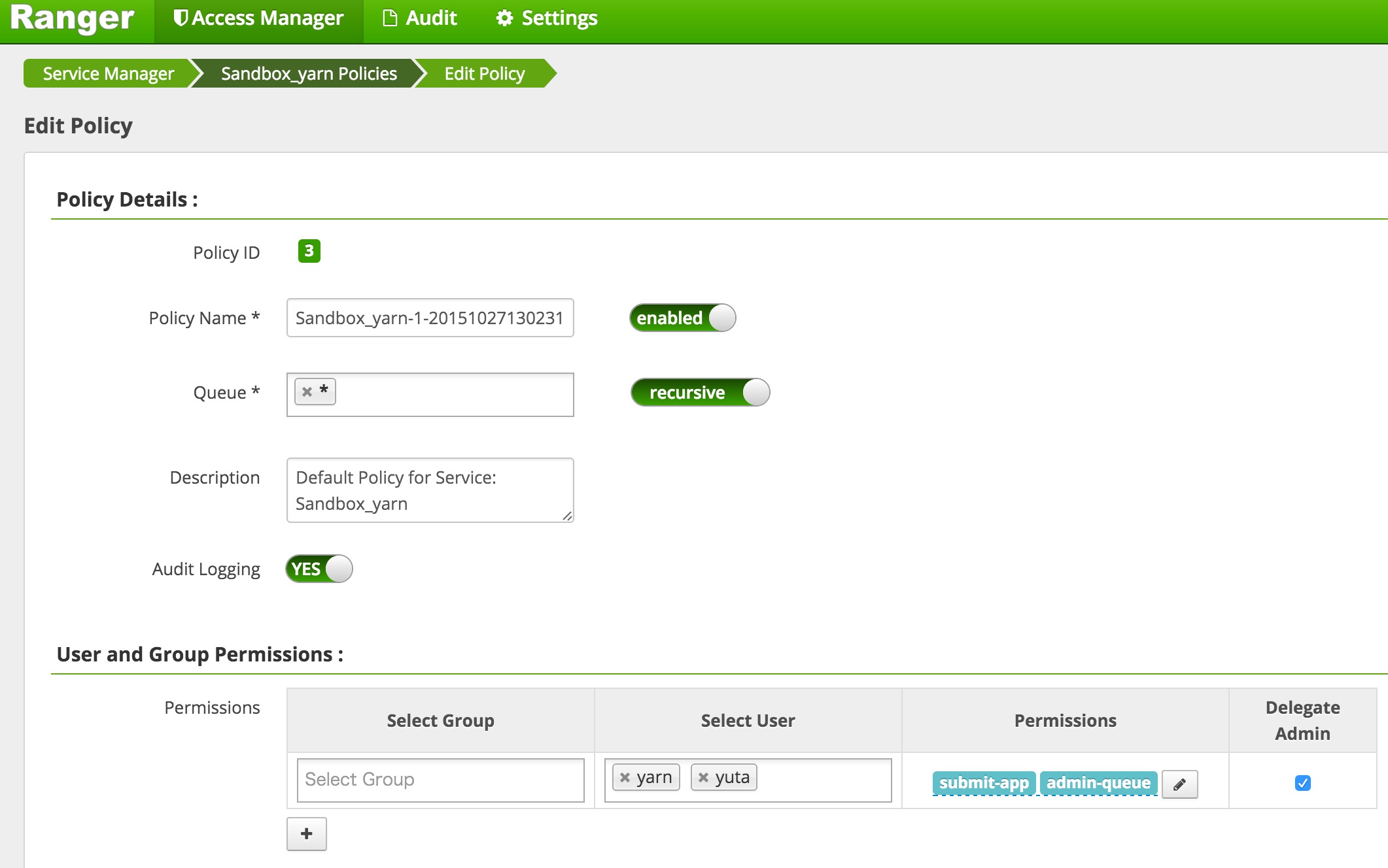 YARN queue ACL for Spark Security Qiita