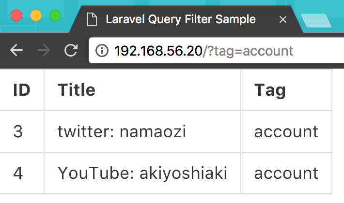 Laravel5 5でお手軽にフィルタ 検索付きメモアプリを作るチュートリアル Qiita