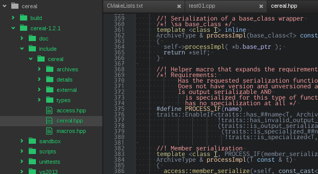 Atomで楽しくC,C++開発をする個人的設定まとめ #ATOM - Qiita