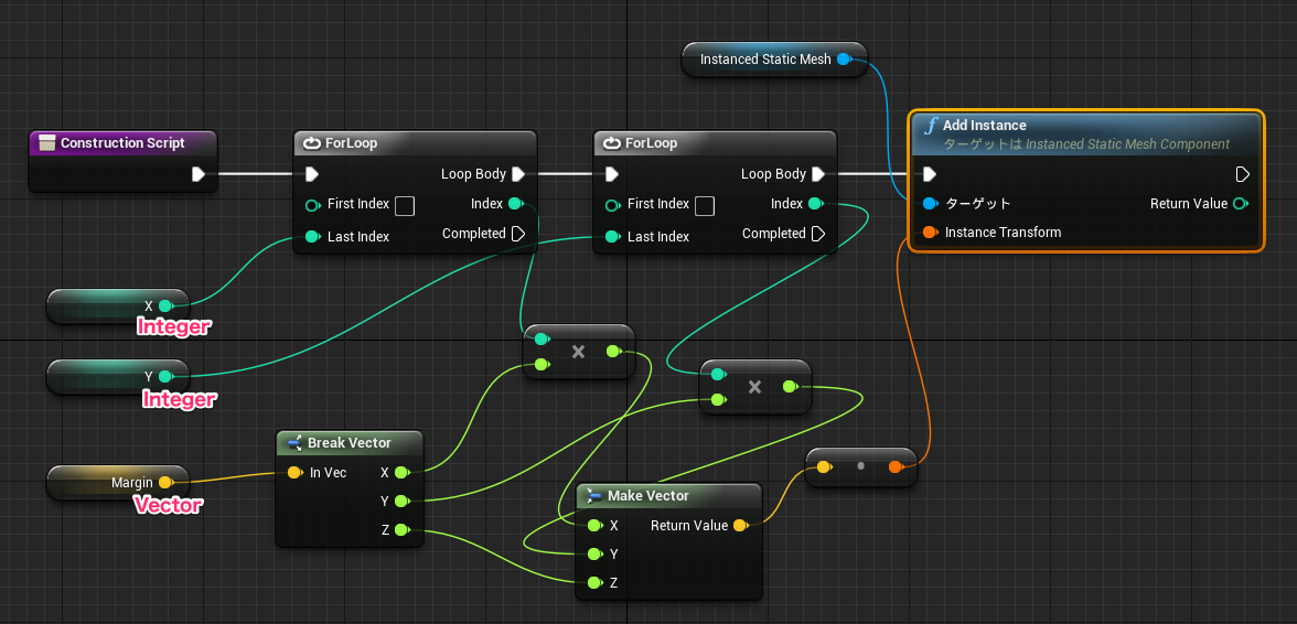 [UE4] Construction Script と Instanced Static Mesh #UnrealEngine - Qiita