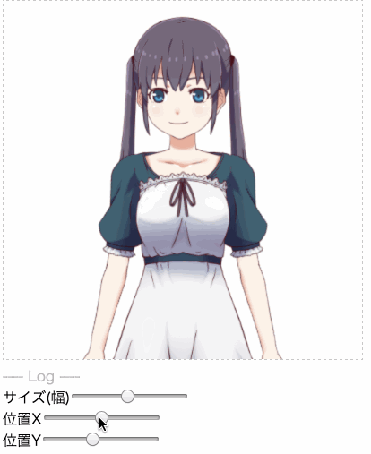 Live2dで位置とサイズを調整する Qiita