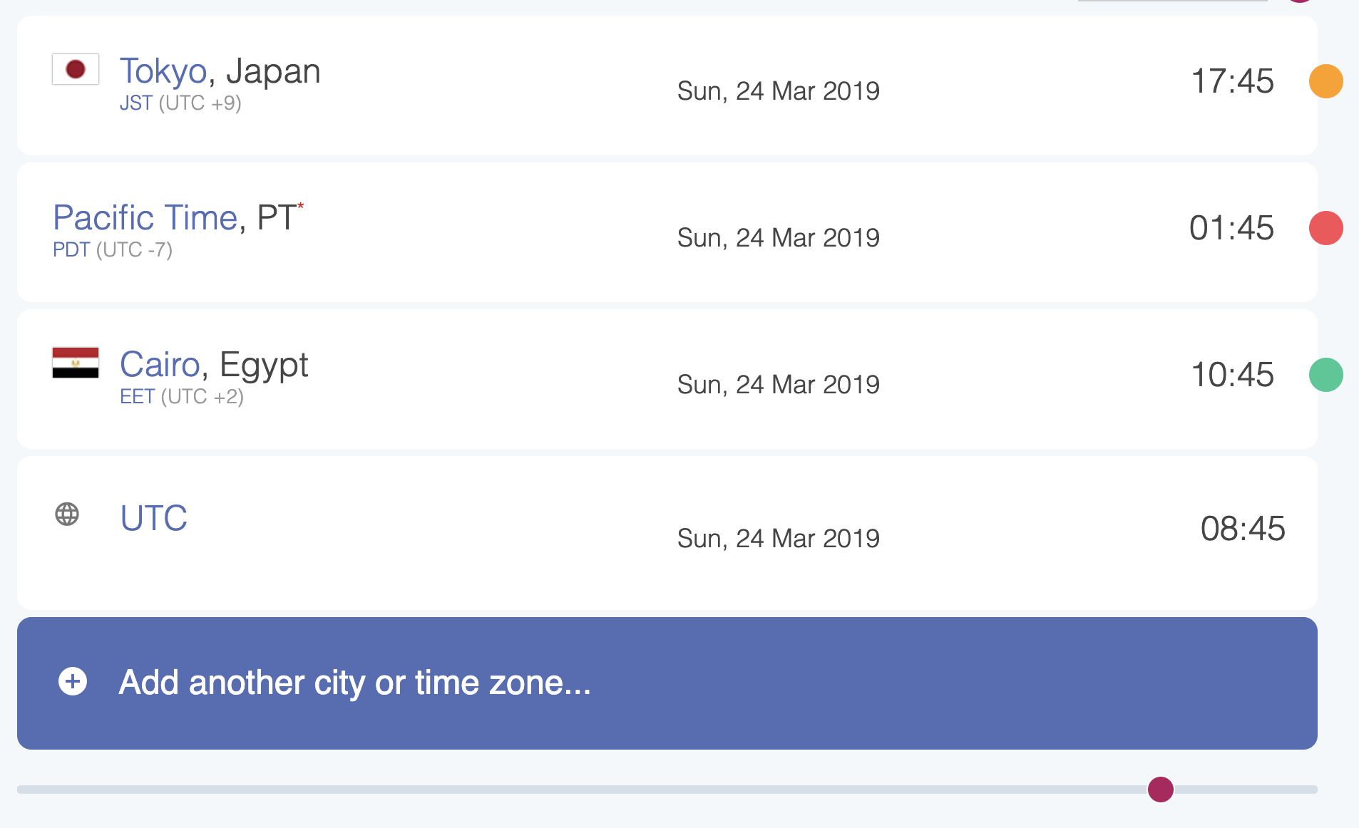複数のタイムゾーンの時刻を同時に比較できる Web サイト5選 #tool - Qiita
