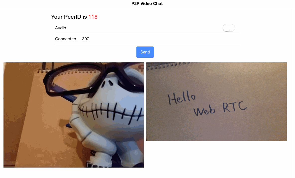 【Ionic】PeerJSを使ってP2Pビデオチャットを作る #WebRTC - Qiita