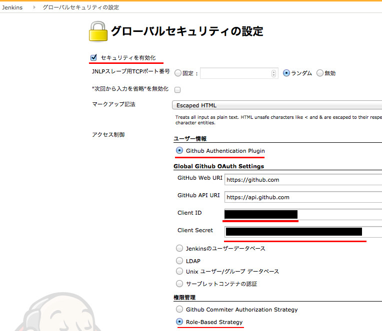 Jenkinsでgithubログインできるようにしてorganizationメンバーに権限を与えてみる Qiita