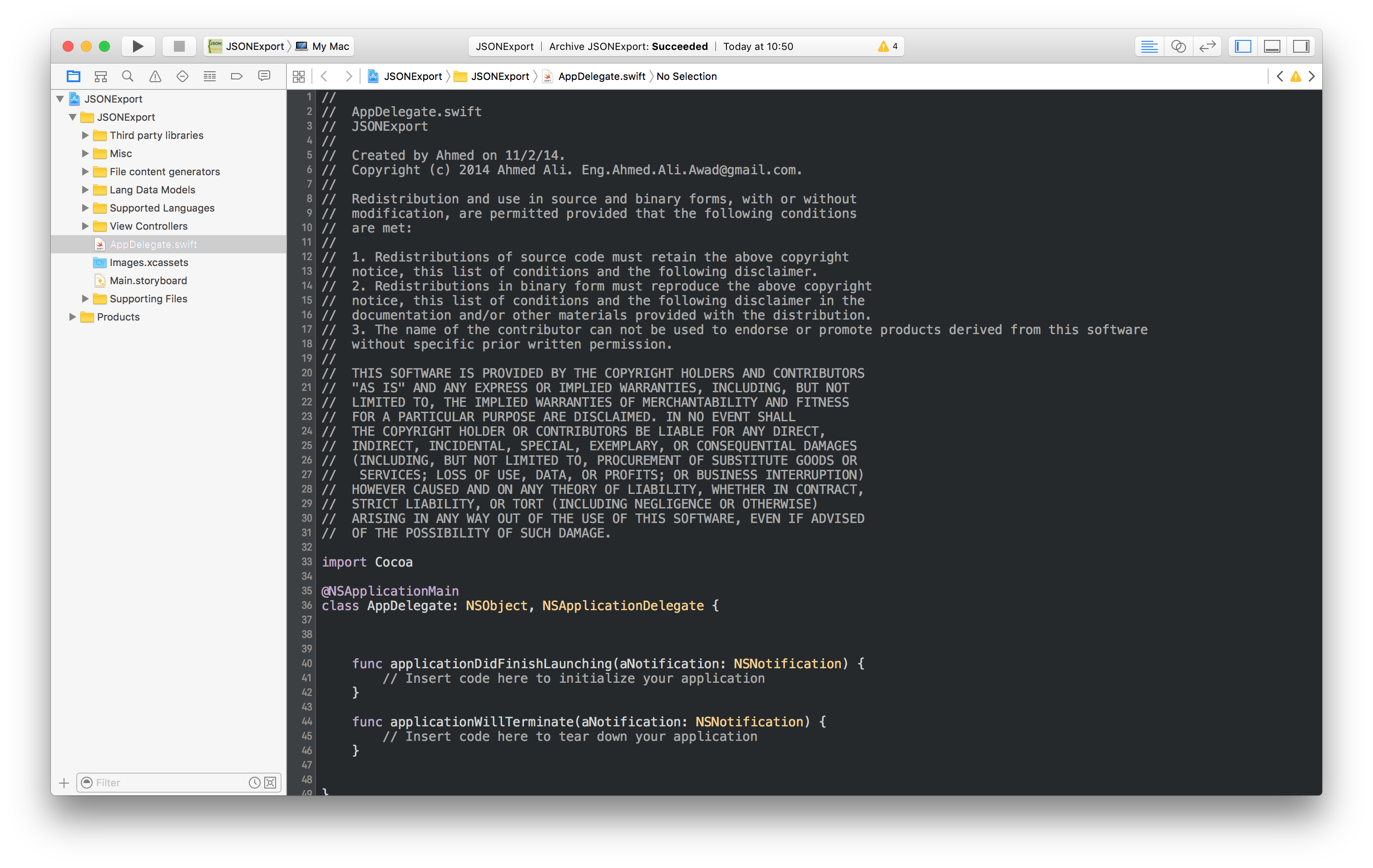 JSONExportでJSONからモデルのコードを生成する #Java - Qiita
