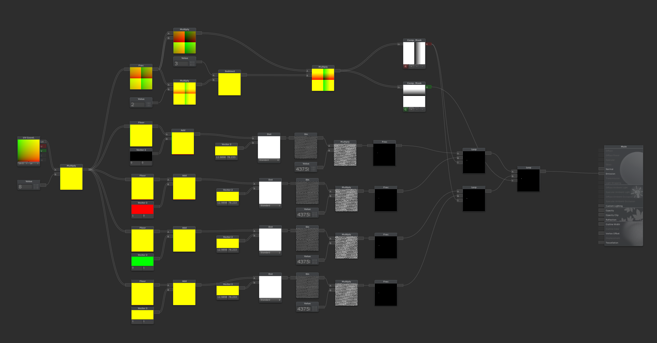 3種のノイズでUnity Shader Forge入門 #shaderforge - Qiita