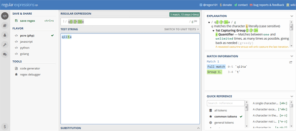 regular expressions 101