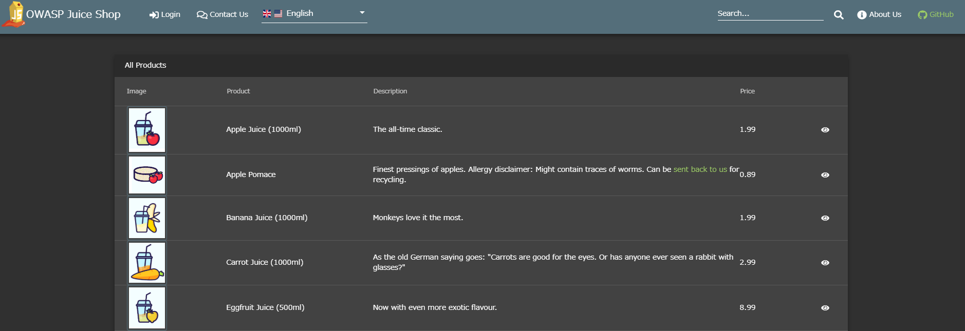 OWASP Juice Shop をDocker上で動かす Security Qiita
