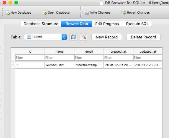 Ruby On Rails チュートリアル 第6章 Validation Db Sqlite パーシャルやヘルパーの使い方を解説 Qiita