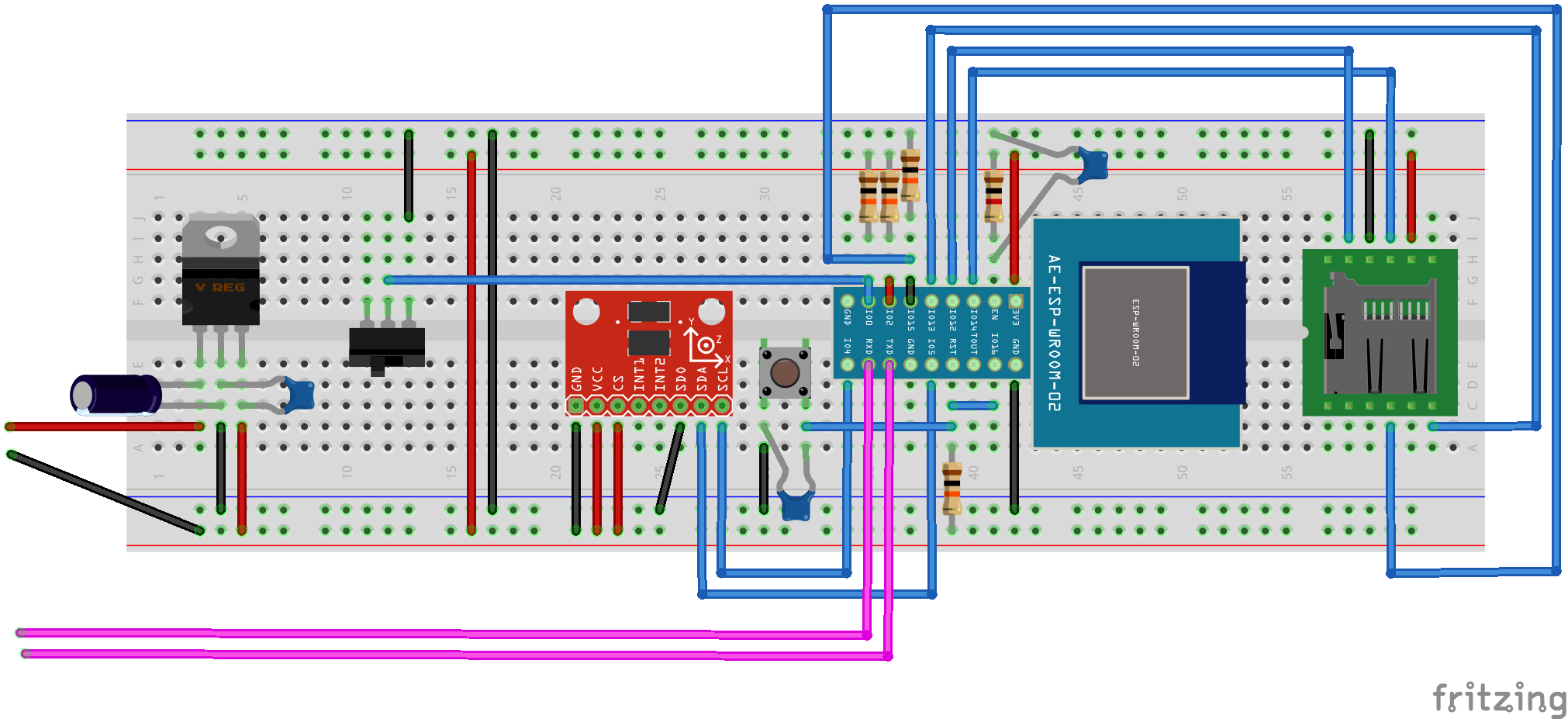 加速度センサを使って犬用Wifi歩数計を作ってみた #Arduino - Qiita