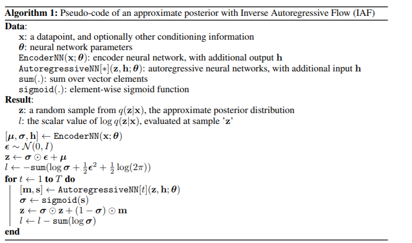 Y Inverse Autoregressive Flow の実装に関するメモ #DeepLearning