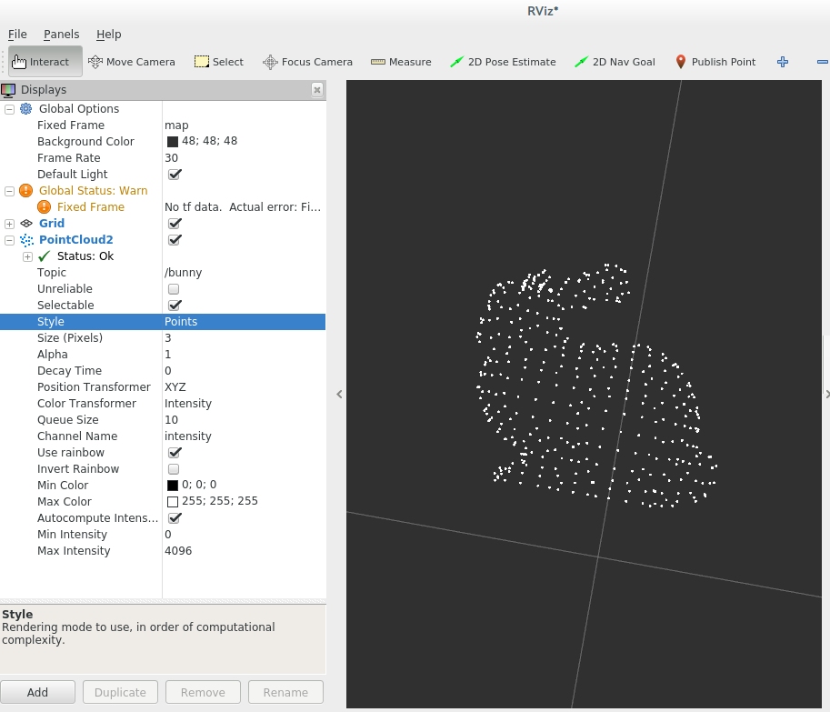 [ROS] sensor_msgsPointCloud2をpcdファイルで入出力するときのメモ Gazebo Qiita