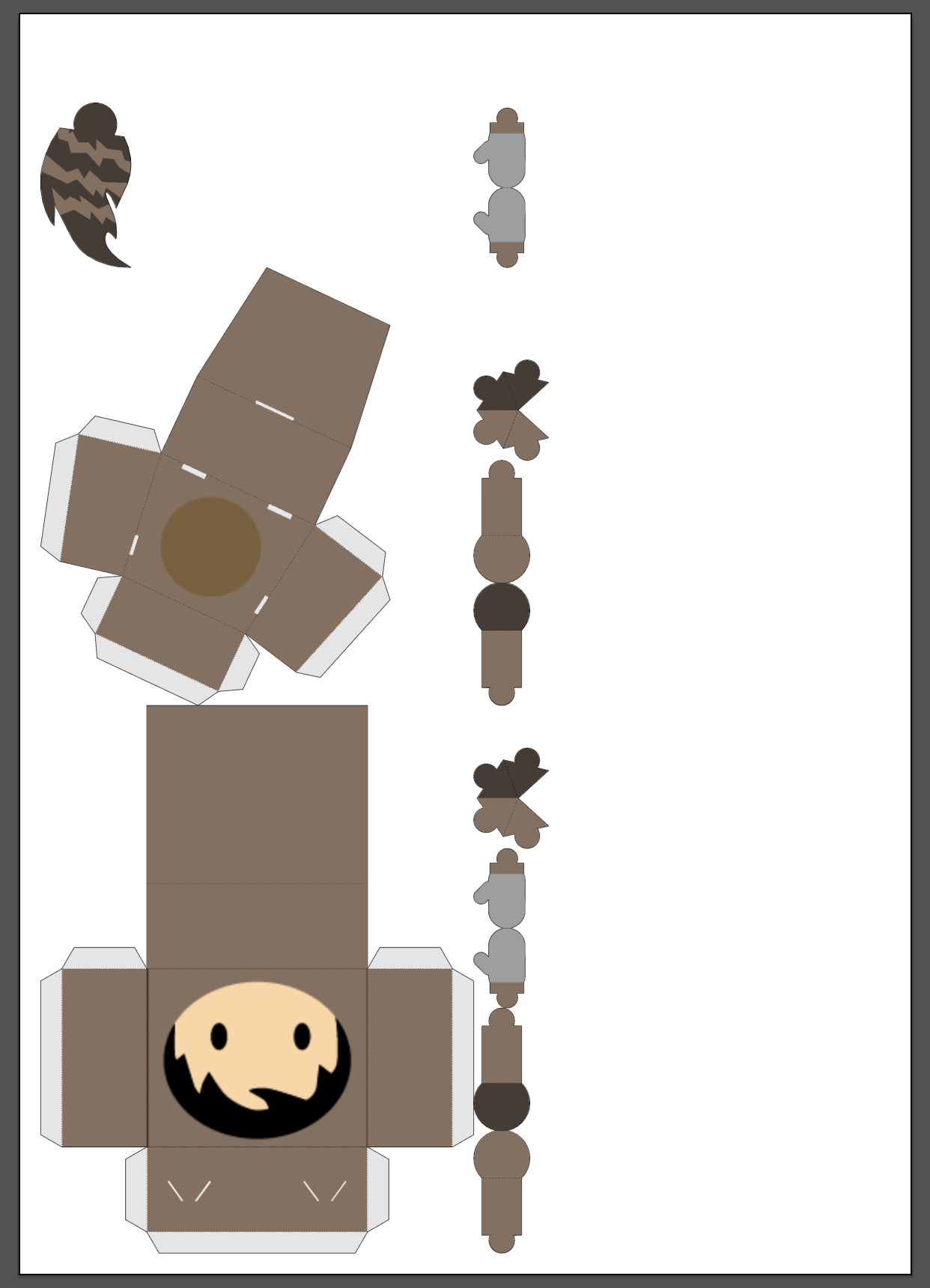 BlenderでSalesforce アストロくんのペーパークラフトを作る 電子工作 Qiita