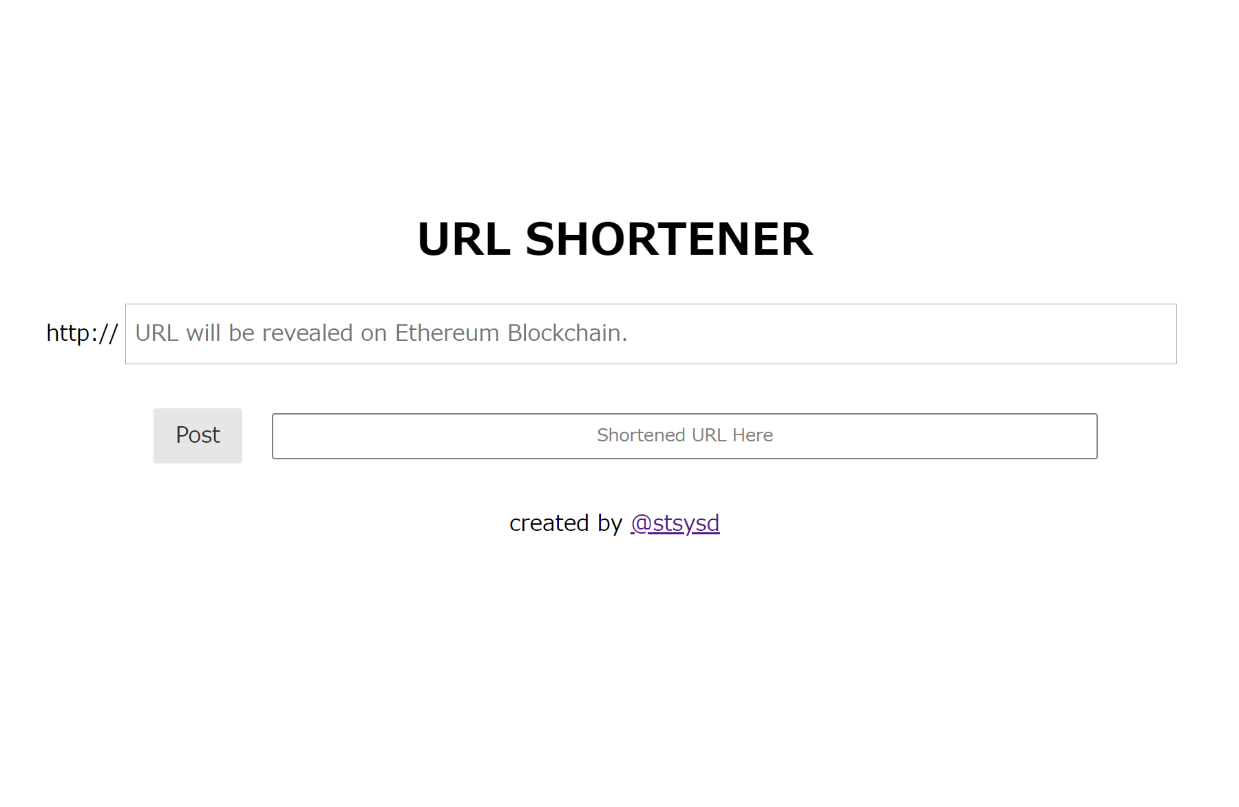 Dappの習作としてURL短縮サービスを作った #Blockchain - Qiita