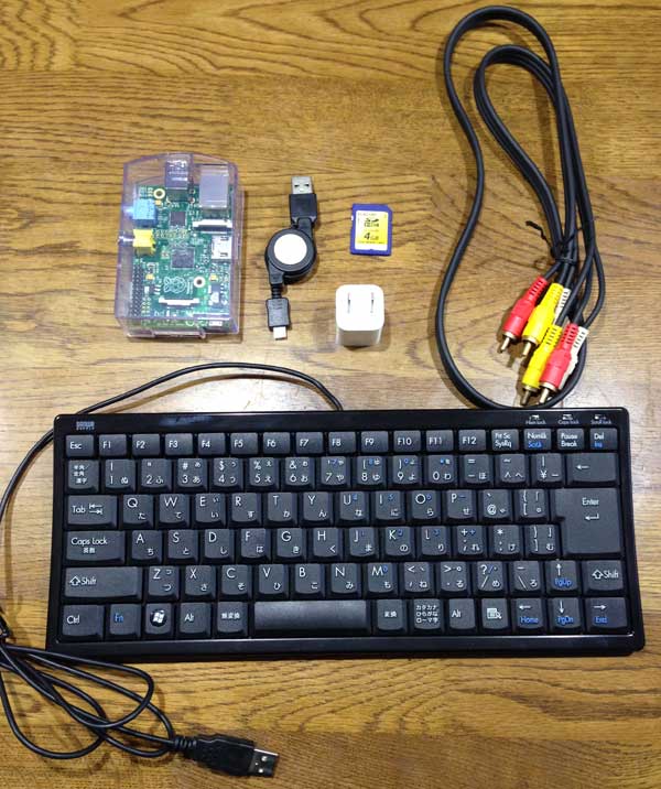 今回用意した機材