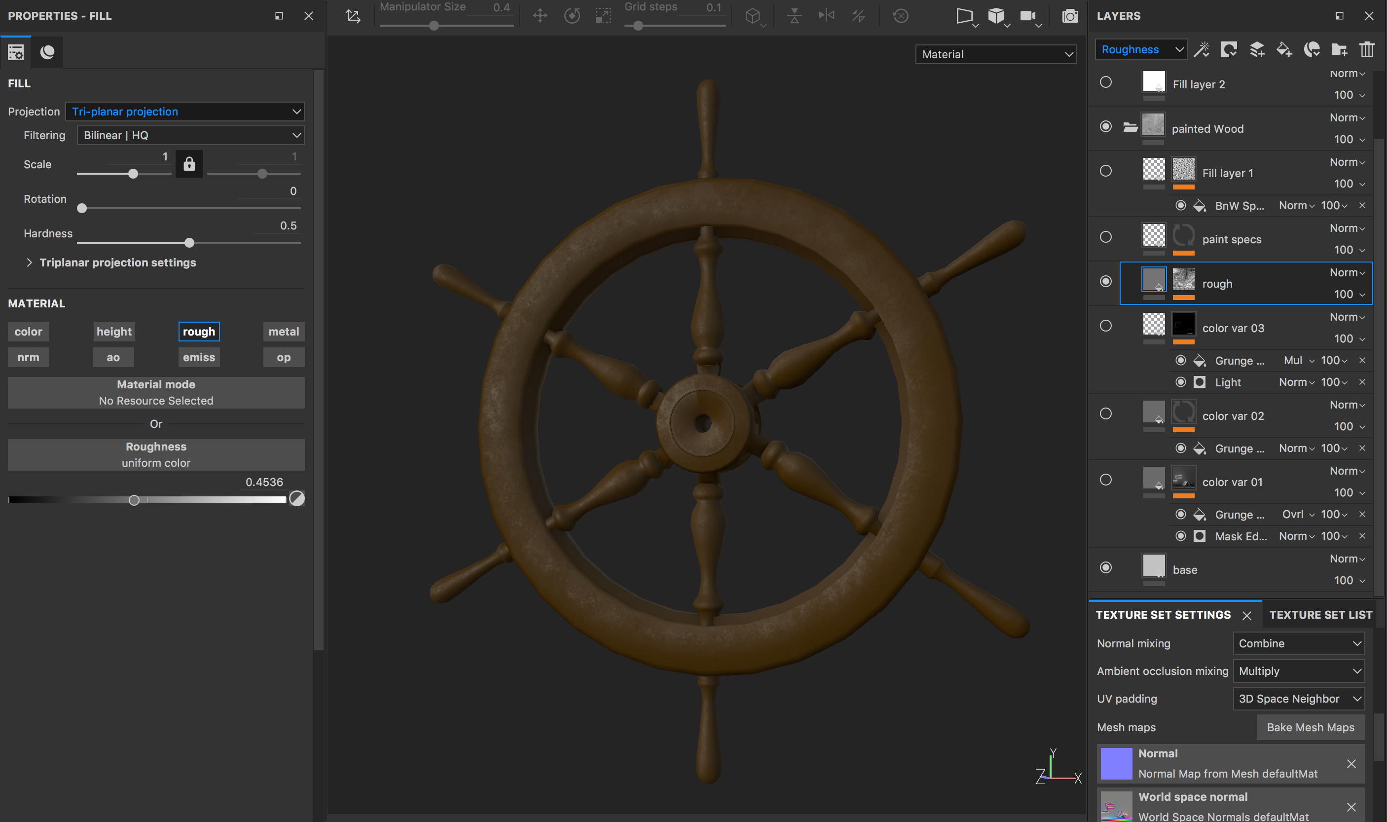 ???Substance Painter???Color???Roughness???Height??????????????????????????? SubstancePainter