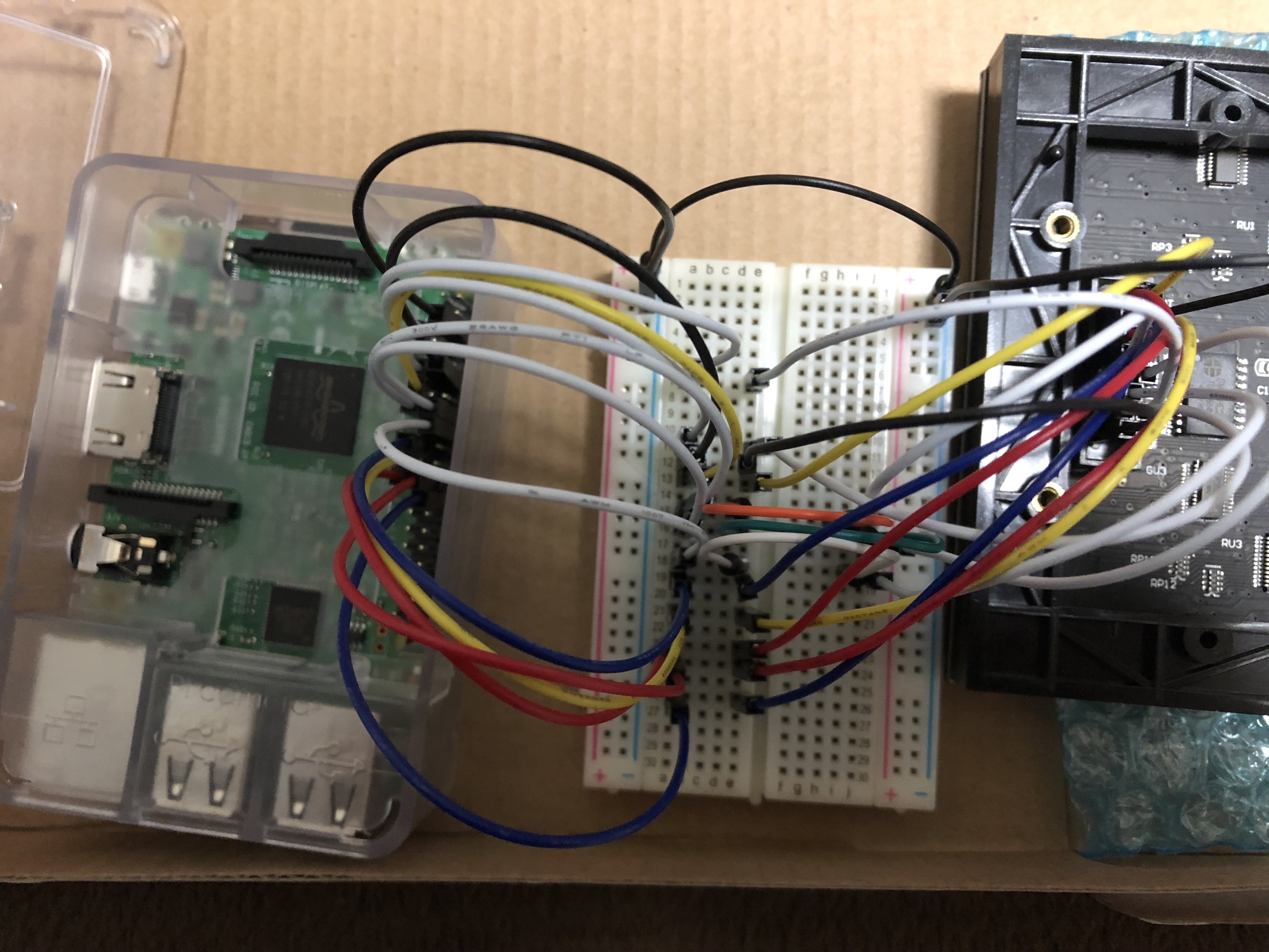ラズパイ3でRGBマトリクスLED(16×32)を輝かせて遊ぶ話 #RaspberryPi 