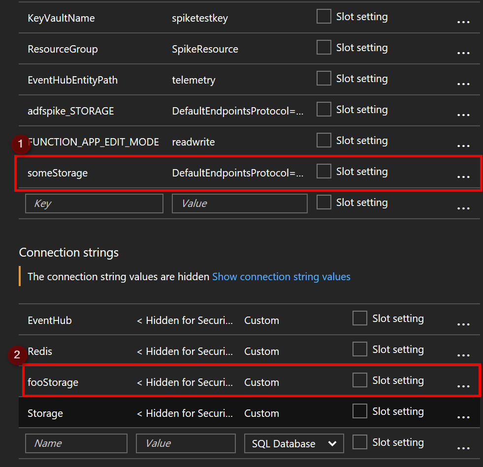 Azure Function で App Settings / Connection String で使ってはいけない名前 ...
