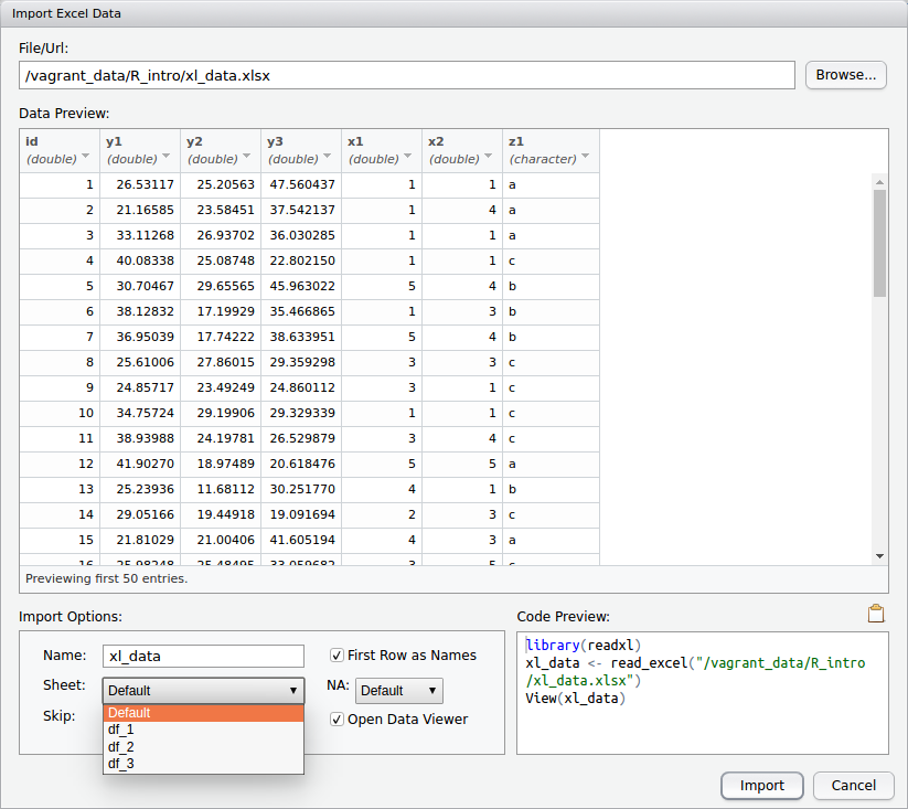 RStudioのGUIからデータ読み込み R Qiita