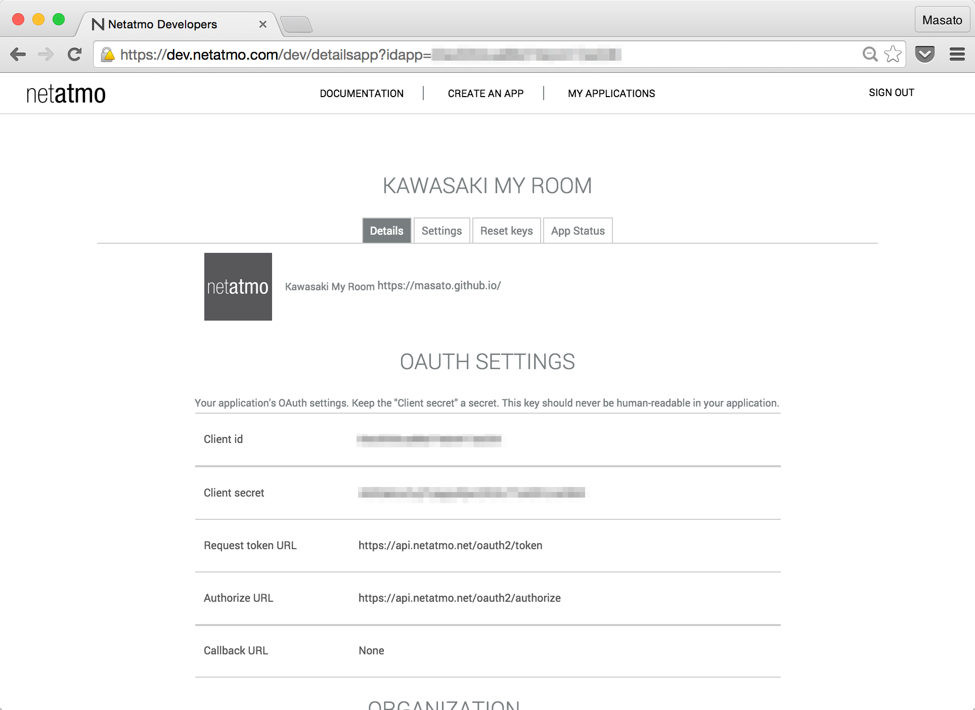 Netatmo ウェザーステーションのAPIを使ってみる - Part1: Node.jsのサンプル #docker-compose - Qiita