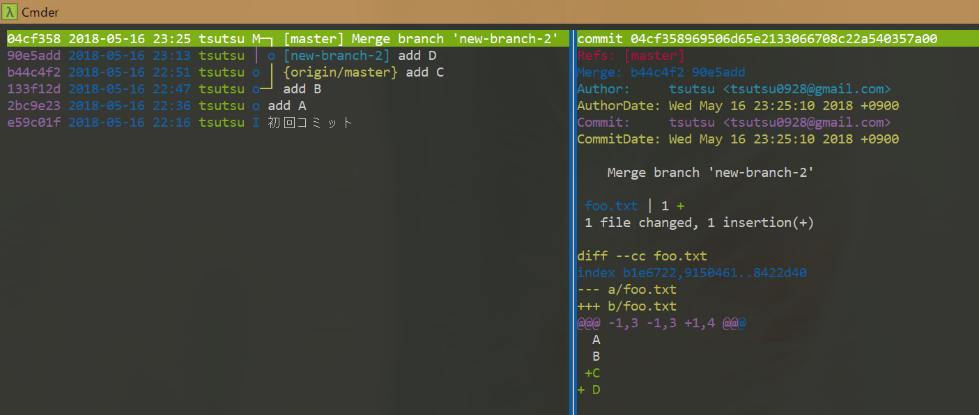 TigがWindowsにやってきたのでチュートリアルをまとめる Git Qiita