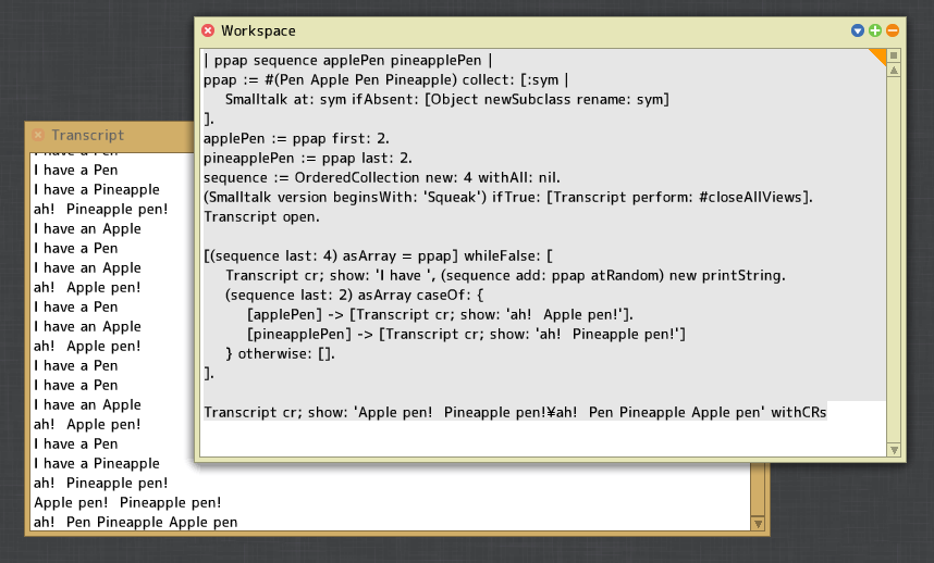 Smalltalk-76 と Squeak/Pharo で PPAP ～40年の時空を超えた世代間