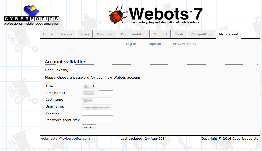 webots 8.2.1 license