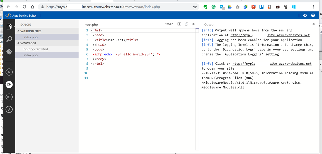 Azure の App Service Editor (プレビュー) は、すごい #AzureWebApps - Qiita