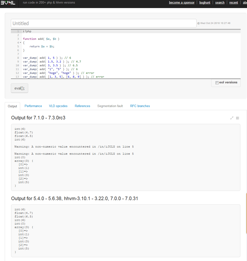 Php7 1から配列を結合する配列演算子の配列結合演算子 プラス記号 加算記号 がwarningになっていた Qiita