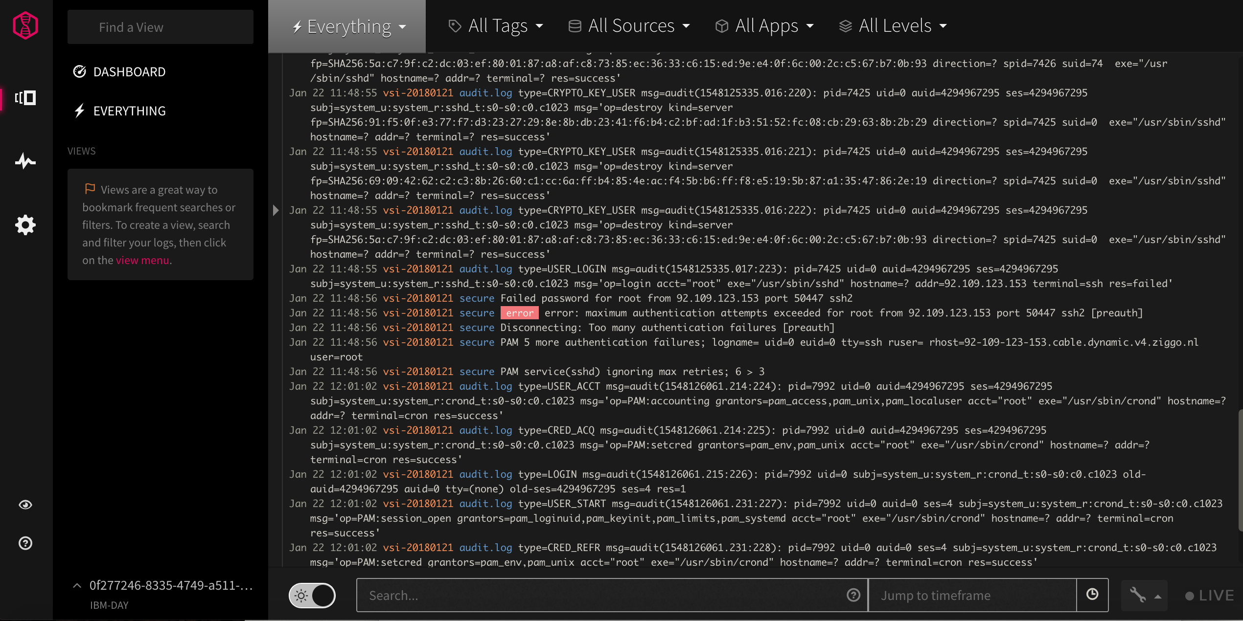 LogDNA で IBM Cloud のログ監視をしてみた Qiita