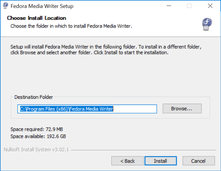 Fedora Media Writer を使用して Red Hat Enterprise Linux のインストール USB を作成する ...