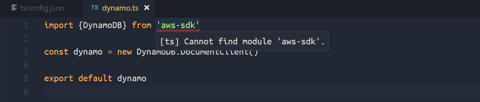 VSCode で TypeScript 書いてるときに aws-sdk が cannot find module になる件 ...