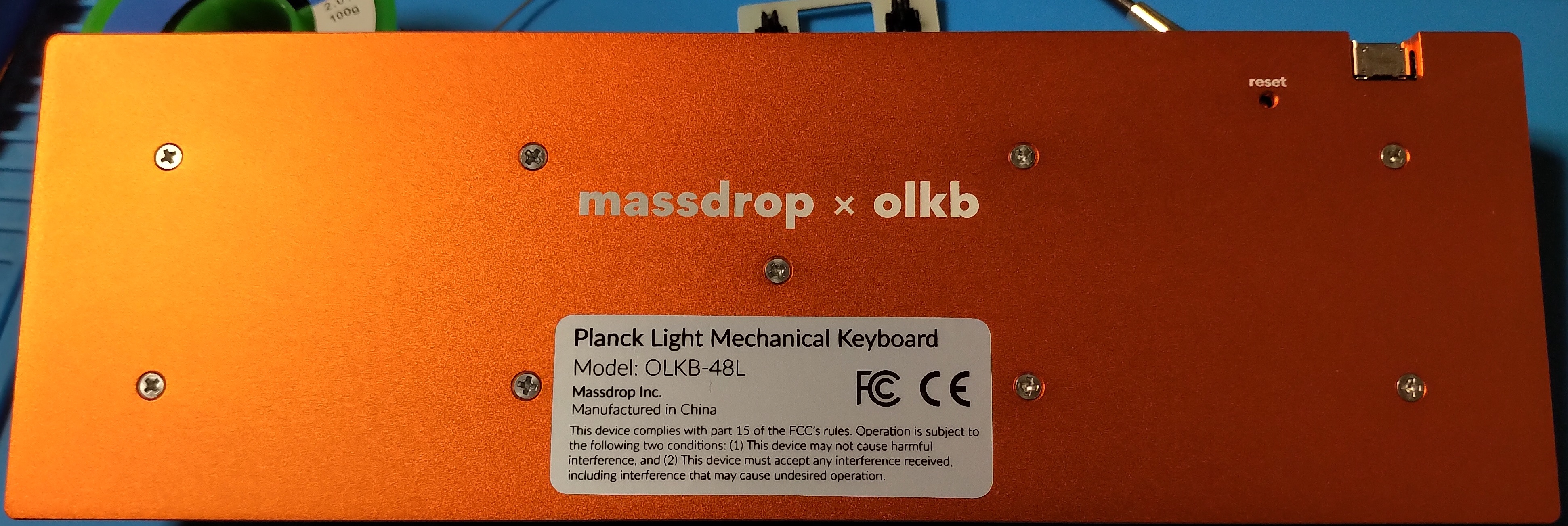 低背軸プランクキーボード組み立て後にキーマッピング実施 #キーボード