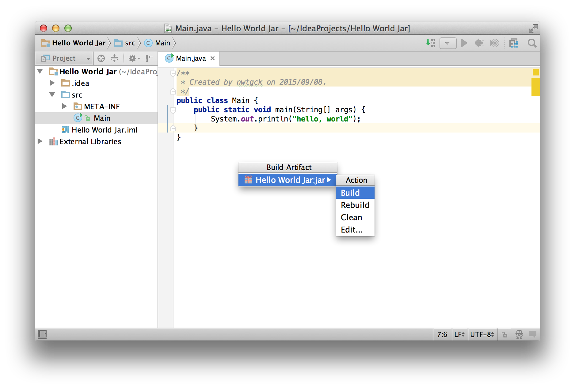 Intellij IDEAで実行可能なjarを作る方法 Java Qiita