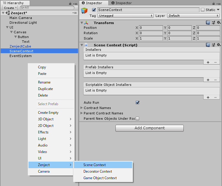 Zenject Scene Context.png